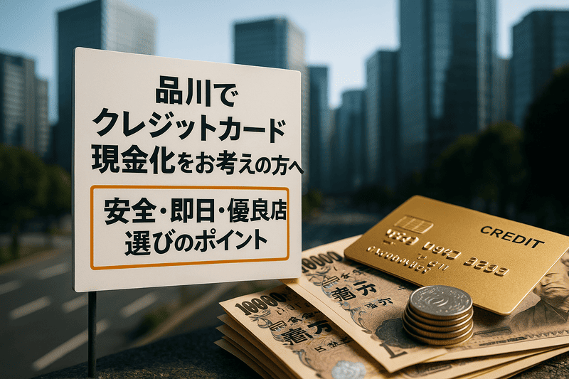 品川でクレジットカード現金化をお考えの方へ | 安全・即日・優良店選びのポイント